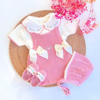 RANITAS CORTAS Y VESTIDO 0-6M