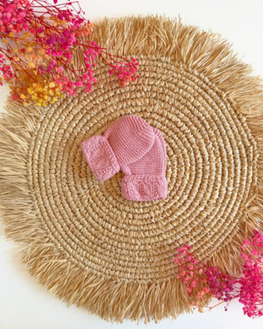 MANOPLAS ROSA EMPOLVADA