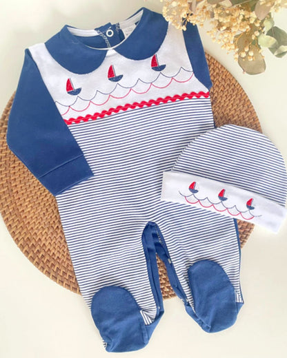 PIJAMA BARCO MARINO