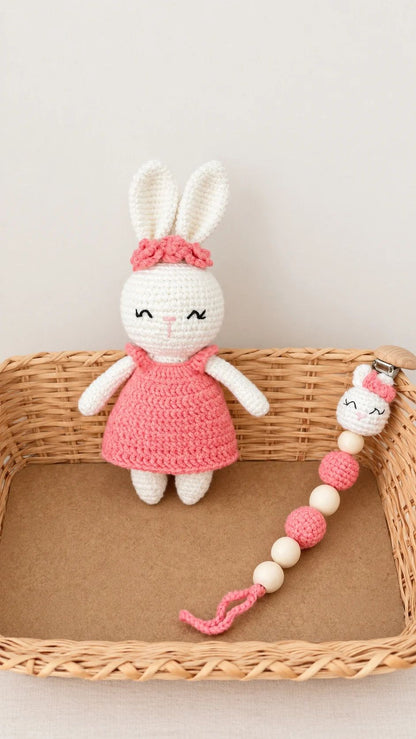 KIT DE APEGO Y PORTA CHUPO ROSA