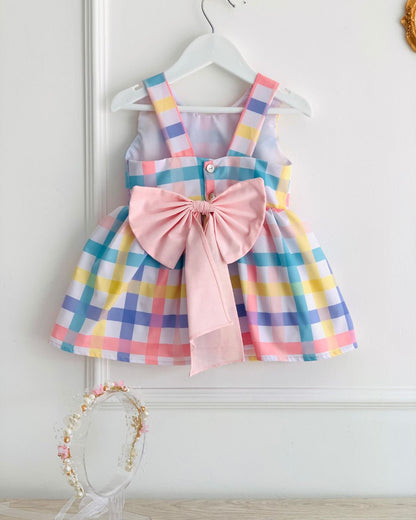 Vestido a Cuadros y lazo