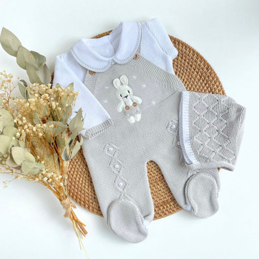 PETO CONEJO GRIS BLANCO